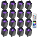 6 Led 108W Rechargeable Rgbwa+uv Wireless Par Dmx Dj Stage Club Up-lights. Fixed Price $159.99.