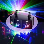 King Party Lights 9 Lens Dj Disco Ball Rgb Led Stage Lighting With Sound Ac.... Fixed Price $45.00.
