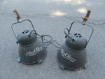 Lot (2) Vint Industrial 15" Kliegl Bros Shop 22 Studio Stage Lights Lamps 3451. Fixed Price $499.99.
