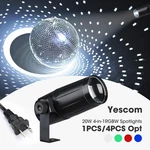 Yescom Rgbw Disco Ball Spotlight Pinspot Stage Effect Wedding Party Club. Fixed Price $39.90.