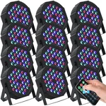 Dj Par Lights 36 Led 7 Channel Dmx Remote Control 12 Pcs Black Handepo Stage. Fixed Price $299.99.