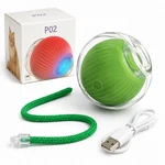 Smart Interactive Cat Toy Ball Usb Rechargeable 3 Modes Rope Tail Gray Green. Fixed Price $5.69.