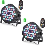 Rechargeable Wireless Led Par Can - 2 Pack Rgb Uplights For Events. Fixed Price $183.99.