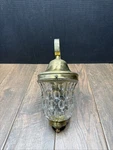 Mid Century Lightolier Thumbprint Fixture With Mounting Plate. Fixed Price $135.00.