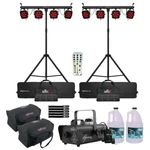 Chauvet 4BAR Hex Ils 6-IN-1 Rgbaw+uv Led Wash Lighting Systems Pair Idjnow. Fixed Price $1692.40.