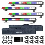Chauvet Dj Eve B-160Q 1M Full-color Rgbw Dmx Linear Batten Lights 4 Pack. Fixed Price $2998.40.