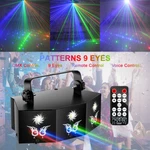 9-EYE Led Laser Dmx Scan Projector Strobe Dj Party Stage Lighting W/remote. Fixed Price $47.99.