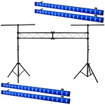 American Dj 4 Eco Uv Bar Dmx Bright Linear Led Fixtures W/ Portable Truss Stand. Fixed Price $1339.91.