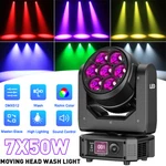 Uking Bee Eye Led 7X50W Rgbw Beam Wash Zoom Moving Head Stage Light Dj Disco Bar. Fixed Price $179.99.