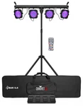Chauvet Dj 4BAR Ils Lighting System W/(4) Par Lights+stand+footswitch+bag+remote. Fixed Price $374.15.