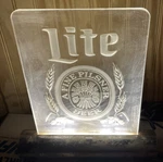 Vintage Miller Lite Beer Sign Works Light Up Pilsner Made By Everbrite Electric. Fixed Price $19.99.