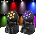 Shehds 2PCS Led 7X18W Wash Moving Head Lighting Rgbwa+uv 6IN1 For Ktv Bar Park. Fixed Price $158.40.
