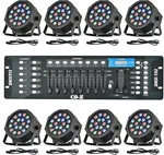 Pack Led Stage Lights 18X3W Rgb Par Can Sound Activated & Dmx Control. Fixed Price $119.90.