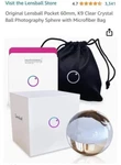 Photography Crystal Sphere Decoration Prop Lensball Clear. Fixed Price $10.00.