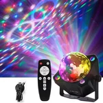 Rgb Ball Party Lights Dj Disco Sound Activated Led Strobe W/ Remote. Fixed Price $86.98.