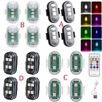 Wireless Led Strobe Lights With Remote 8 Colors Usb Charging For Car Motorcycle. Fixed Price $29.98.