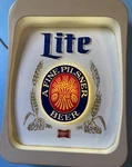 Vintage Miller Lite Beer Light Up By Everbrite Electric Signs #57-1267 Work. Fixed Price $54.95.