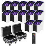 Chauvet Dj Freedom Flex H9 Ip White Battery Powered Wireless Uplight Kit 12 P.... Fixed Price $6085.40.