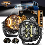 2X Auxbeam 3" 108W Led Pods Driving Lights & Side Drl + Black Covers Offroad Suv. Fixed Price $152.99.