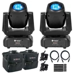 Colorkey CKU-5060 Mover Beam 100 Compact Moving Heads 2-PACK With Bags. Fixed Price $689.40.