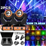 2X 230W 7R Beam Sharpy 16PRISM Dmx Stage Lighting Moving Head Disco W/case. Fixed Price $199.99.