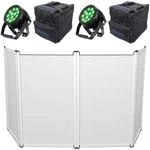 (2) American Adj 12P Hex Ip Outdoor Led Dmx Par Wash Lights+facade+bags. Fixed Price $1122.90.