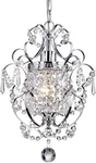Amorette Mini Chrome Crystal Chandeliers, 1 Light Modern Elegant Glam. Fixed Price $72.99.