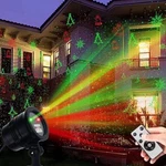 Christmas Laser Lights With Wireless Remote - Red/green Star Projector For Ou.... Fixed Price $36.94.