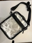 Mac Cosmetics Clear Crossbody Makeup Bag 1.5X6X10 W/adj Strap 12 -24 Brand-new. Fixed Price $10.00.