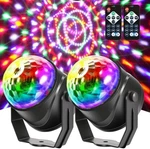 2PACK Disco Ball Party Lights With Remote Control Sound Activated Music Sync Dj. Fixed Price $25.99.