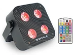 Rockville Mini IR4 Black Rgbwa+uv Dj/party Wash Up Light+wireless Dmx+app. Fixed Price $94.95.