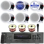 Technical Pro X 8" In-ceiling Speakers Kit 6000W Bluetooth Amplifier With Mic. Fixed Price $420.99.
