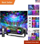 Ocean Star Disco Light Projector - Ultimate Party Atmosphere Creator With Remote. Fixed Price $76.99.