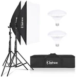 Kshioe 86" 5500K Adjustable Softbox Led Bulbs Photography Light Stand Kit. Fixed Price $43.59.