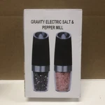 Gravity Electric Pepper Salt Grinder Set With Led Light Stainless Steel , 2-PACK. Fixed Price $18.99.