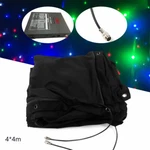 Led Stage Backdrop Curtain 13X13FT Wedding Party Background Starry Sky Dmx. Fixed Price $123.70.