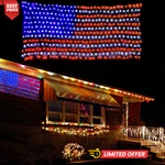 American Flag String Lights Waterproof Led Net With 420 Super Bright*. Fixed Price $26.99.