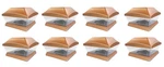 8PACK Solar Copper Cap Light With Bright White Smd Led For Pvc Post PL253C. Fixed Price $119.99.