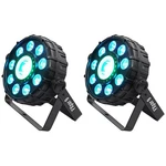 (2) Chauvet Dj Fx Par 9 Dmx Multi-effect Led, Smd Rgb+uv Strobe Lights. Fixed Price $340.60.