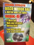 Visual Effects - Mbk Mirrored Disco Ball 6 Inch Motor With Led Lights. Fixed Price $19.99.