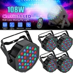 Uking 8PCS 108W 36LED Rgb Par Can Stage Dmx Dj Disco Uplighter Lighting. Fixed Price $132.99.