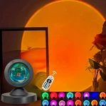 1PC 16 Color Sunset Projection Lamp Usb Remote Dynamic Led Light -. Fixed Price $12.19.