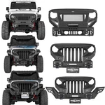 Mad Max Grill Front Bumper Fit Jeep Wrangler Jk 2007-2018 W/ Led Lights D-rings. Fixed Price $629.99.