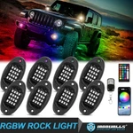 8-PODS Rgb Led Rock Light Underglow Bluetooth Offroad Truck Utv Atv Multi-color. Fixed Price $69.99.
