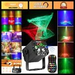 Rgb Dj Disco Party Lights - Sound Activated Laser Strobe With Remote Control For. Fixed Price $79.99.