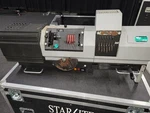 Lycian M2 2.5K Medium Throw Followspot W/ Magnetic Ballast, Lamp, Stand & Case. Fixed Price $7400.00.
