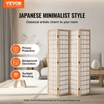 Vevor Room Divider, 4 Panel Japanese Folding Privacy Screen Indoor. Fixed Price $133.90.