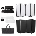 White Black Dj Event Facade Scrim Metal Frame Booth With Travel Bag Case. Fixed Price $85.67.
