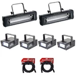 2) American Dj Mega Flash Dmx 800W Compact LIGHTS+4) Mini Strobes+cables. Fixed Price $479.60.
