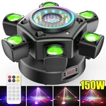 U King 6 Arms Laser Rgbw Led Moving Head Disco Stage Lighting Beam DMX512. Fixed Price $95.99.